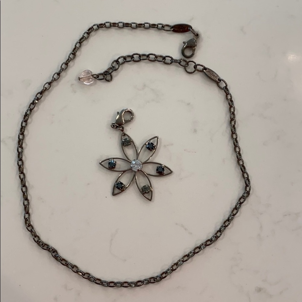 Sabika Crystal Flower Charm for Necklace